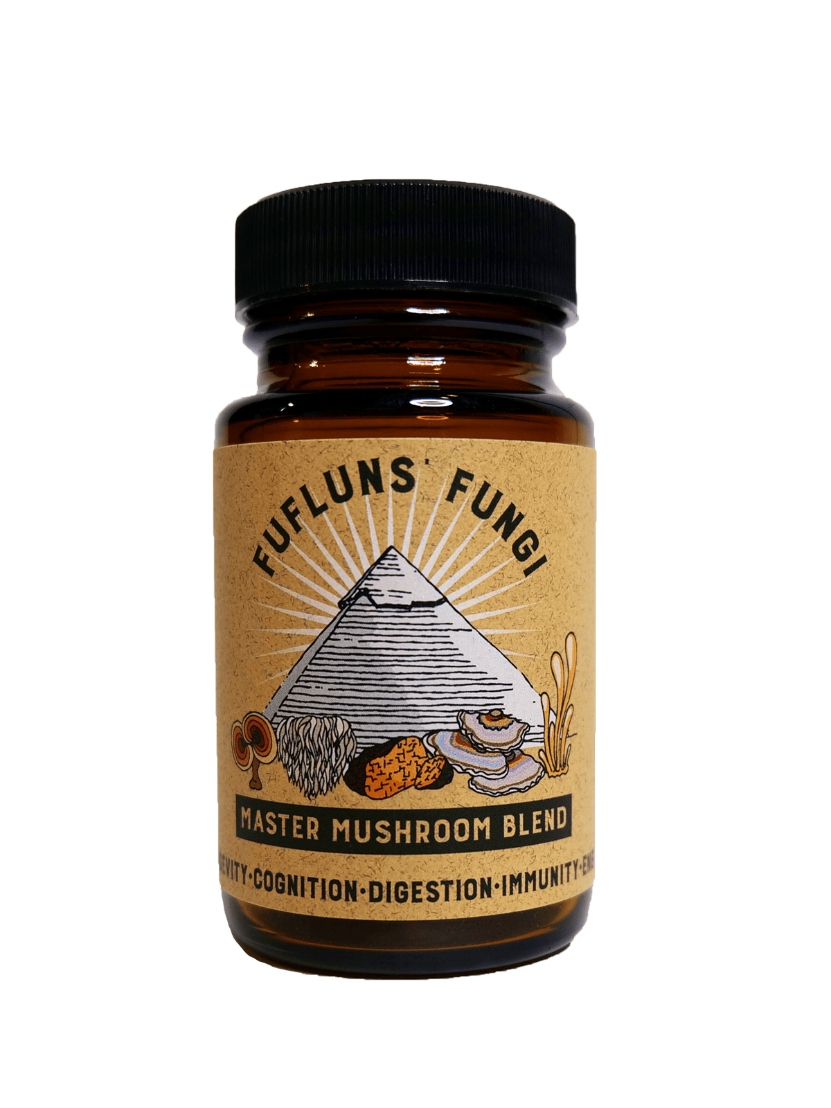 Master Mushroom Blend Capsules - Boost Your Vitality Naturally - FuFluns' Foods