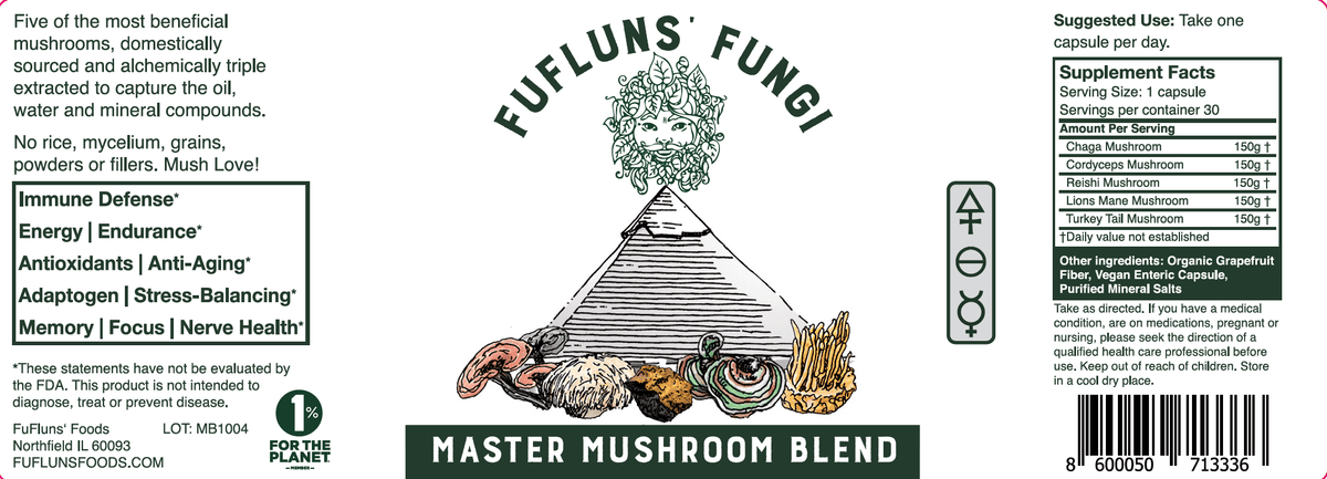 Master Mushroom Blend WHSL 12 - FuFluns' Foods