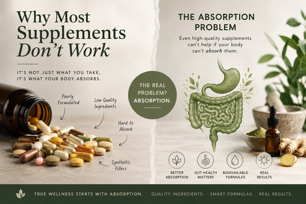 Why Most Supplements Don’t Work + Absorption Problem